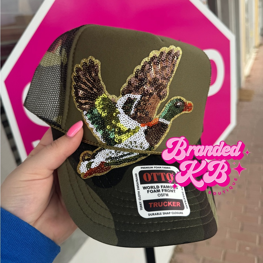 Sequin Trucker Hat